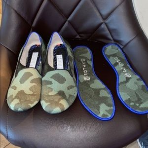Rothys camo loafers